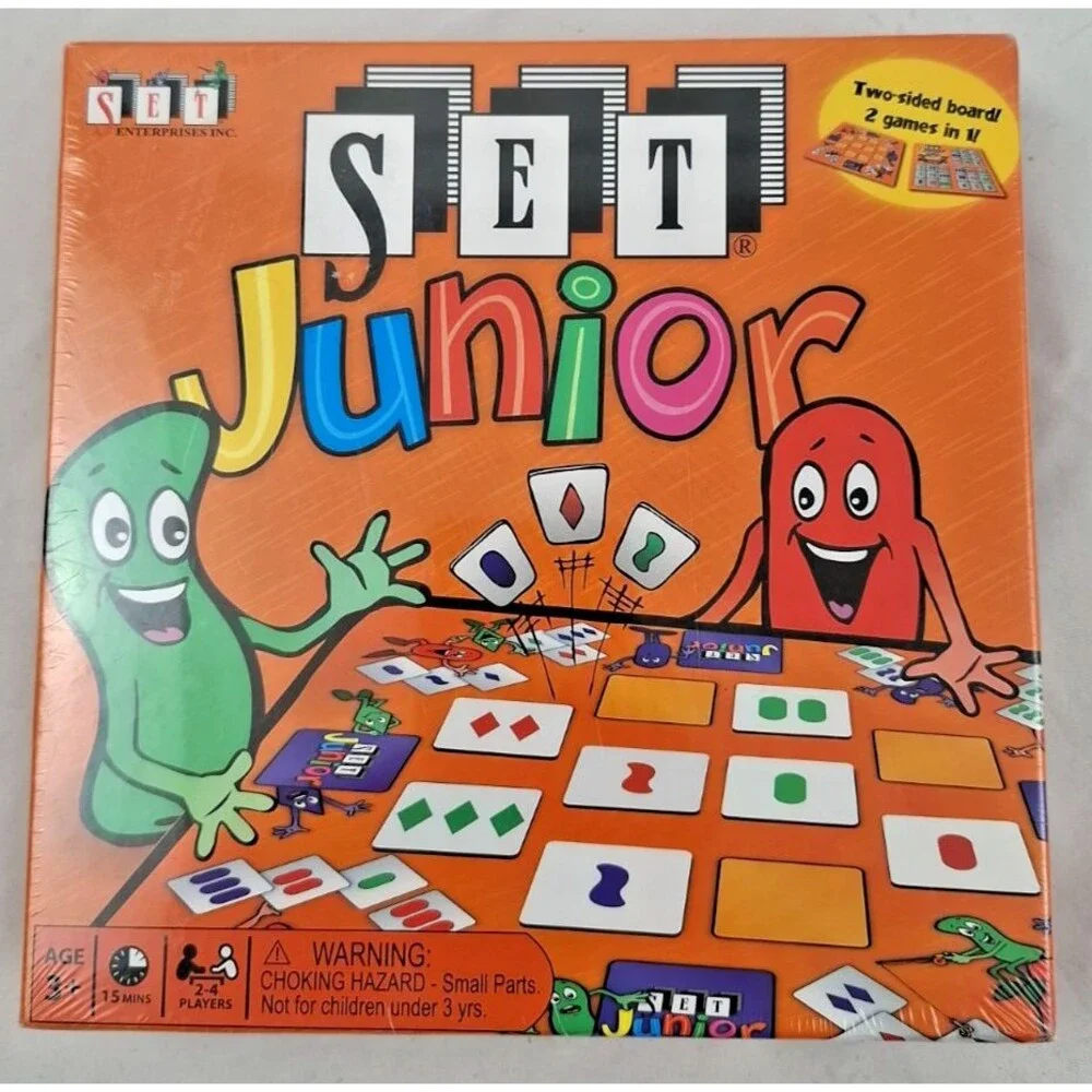 SET Junior Two-sided board! 2 games in 1!  (2012) New/Sealed *** Free Shipping